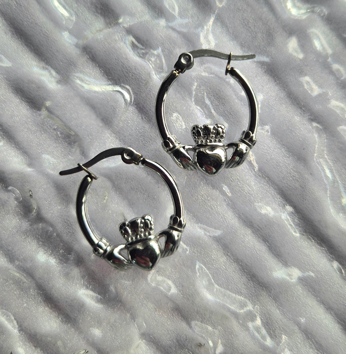 Claddagh Hoops Small & Medium
