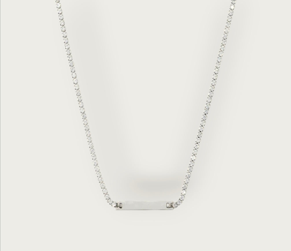 Ainm Zircon Tennis Necklace