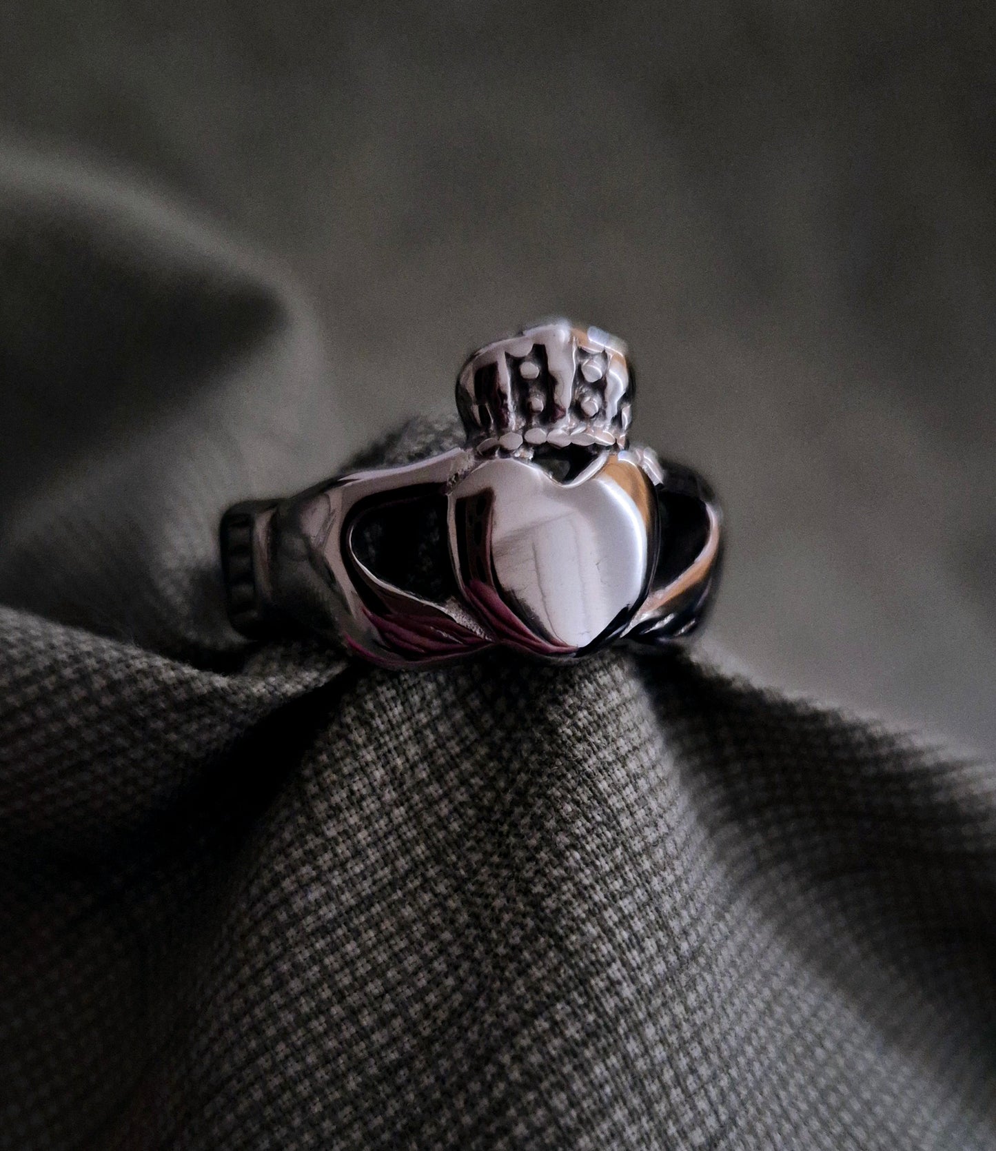Woven Claddagh Ring