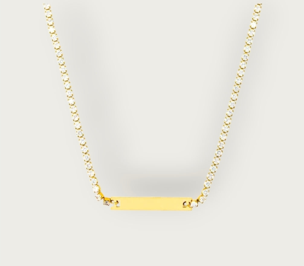 Ainm Zircon Tennis Necklace