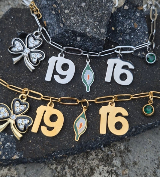 Easter Lily Charm Necklace 1916