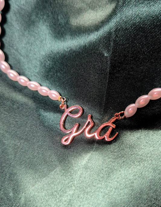 Grá imitation Pearl