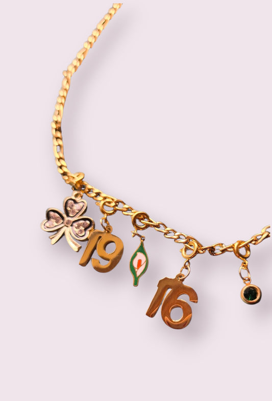 Easter Lily Charm Necklace 1916