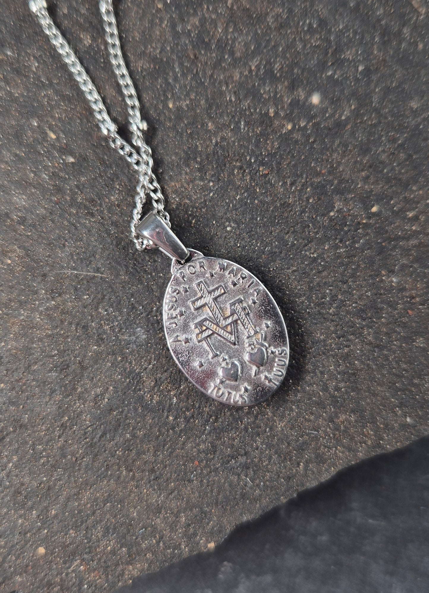 Miraculous Medal Pendant Necklace