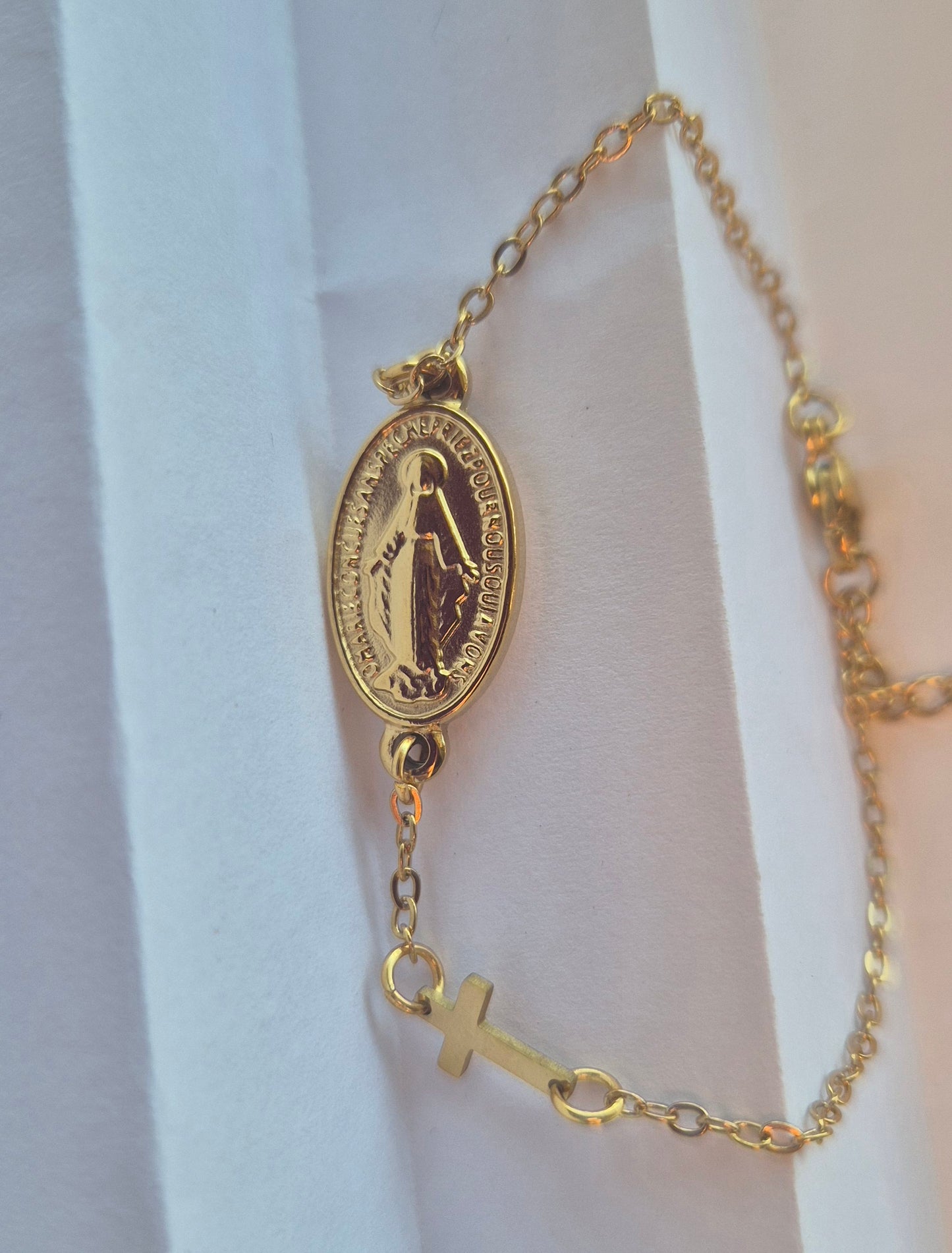 Miraculous medal bracelet