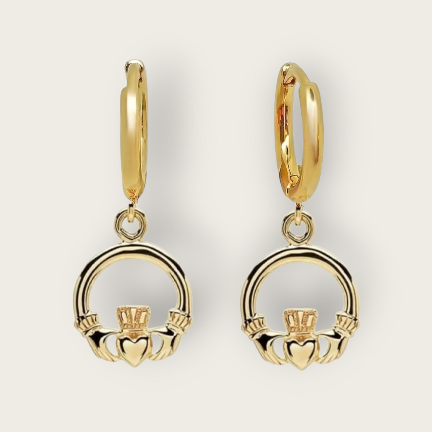 Dainty Sterling Silver Claddagh Set