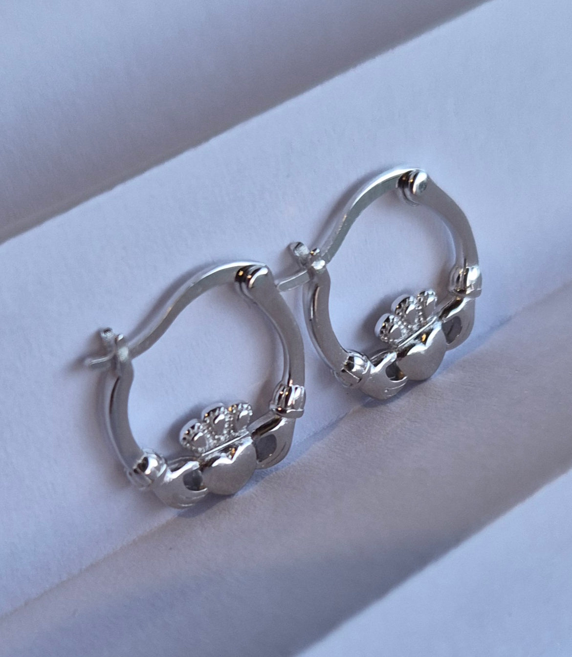 Claddagh Mini Hoops