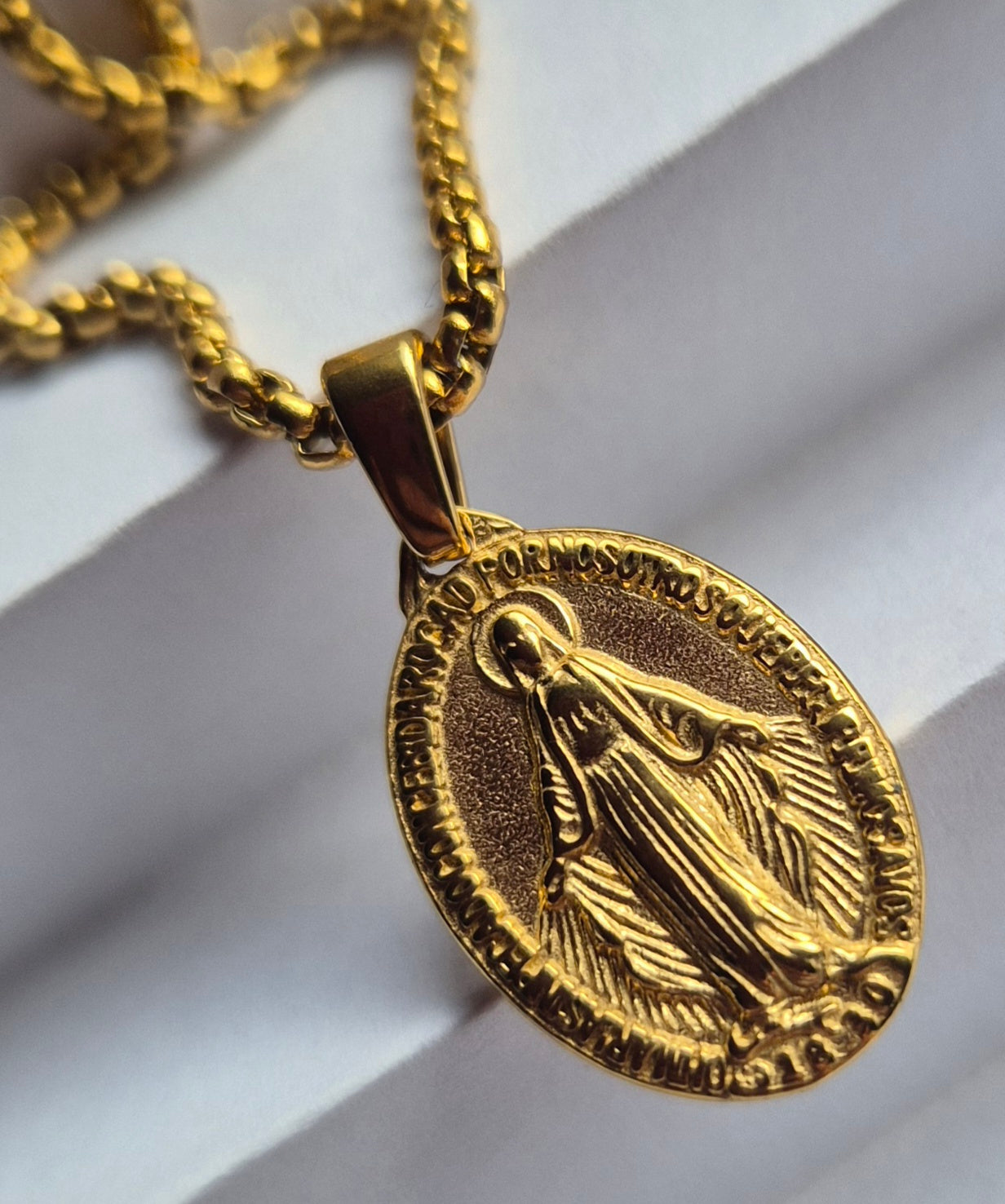 Miraculous Medal Pendant Necklace
