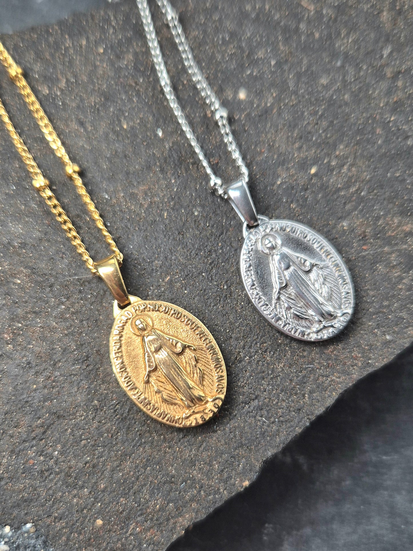 Miraculous Medal Pendant Necklace