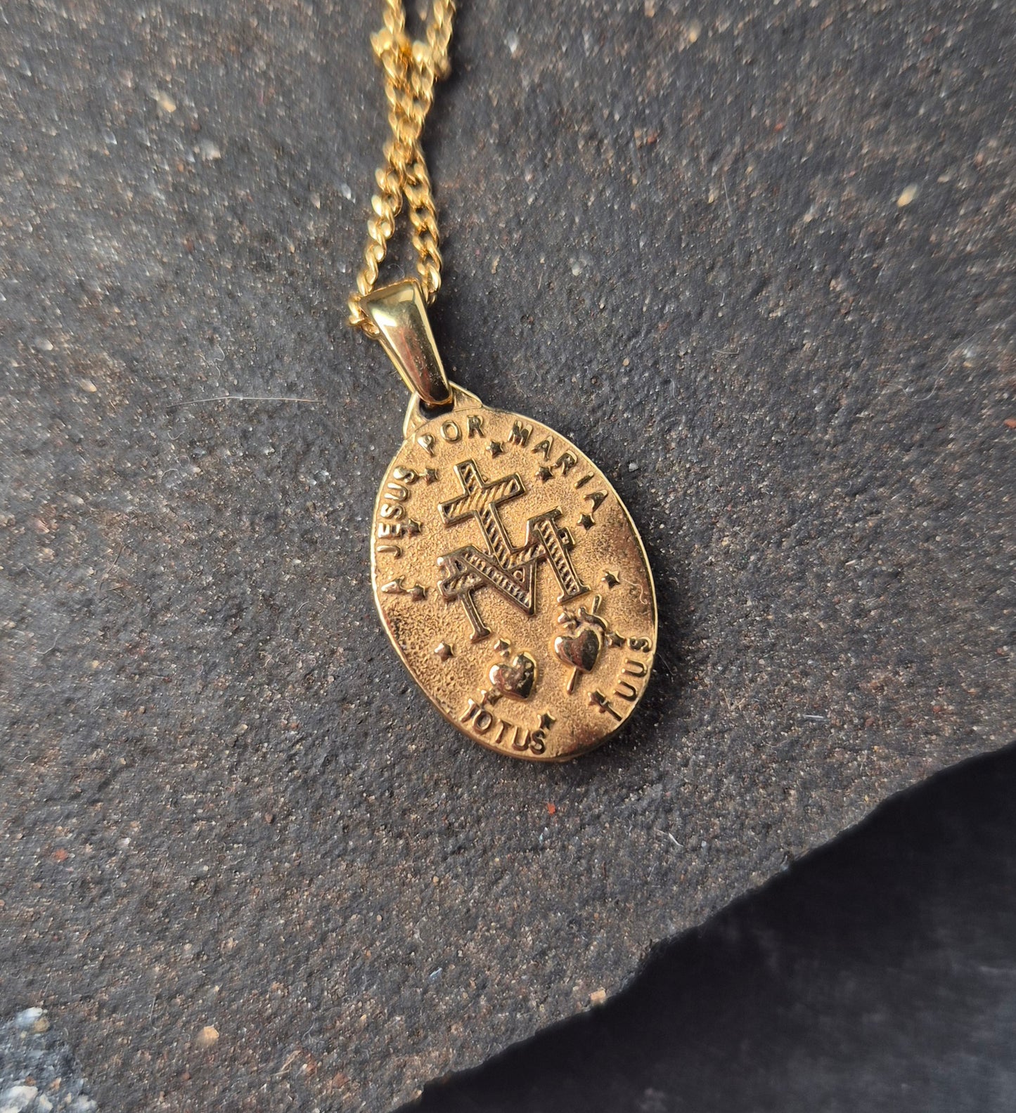 Miraculous Medal Pendant Necklace