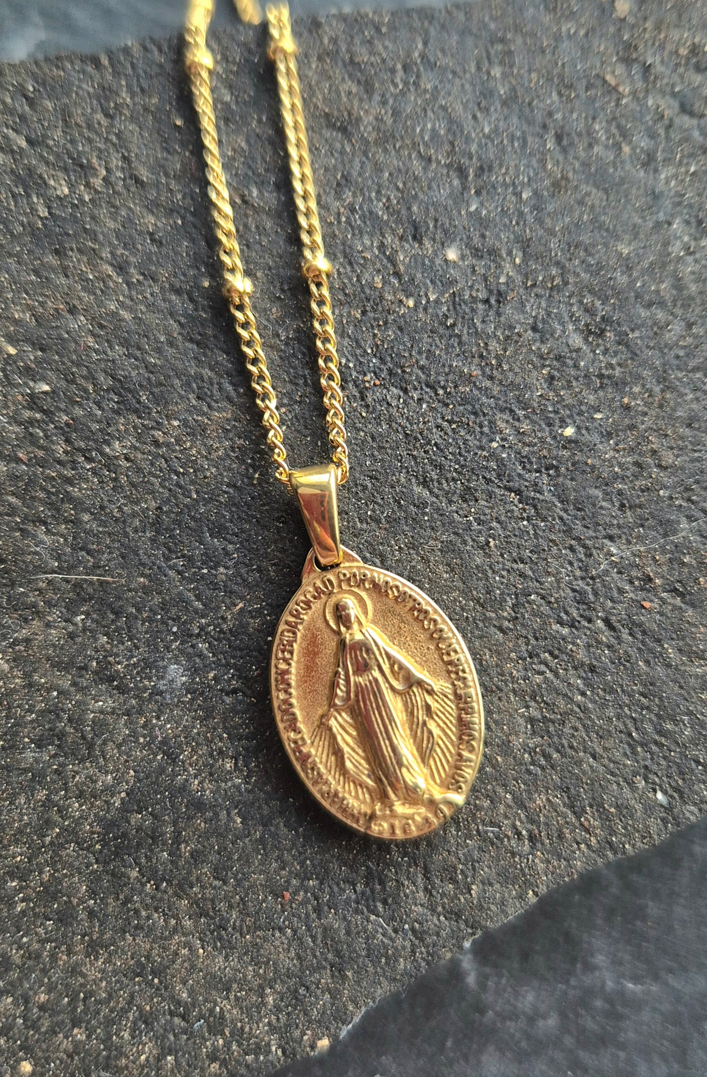 Miraculous Medal Pendant Necklace