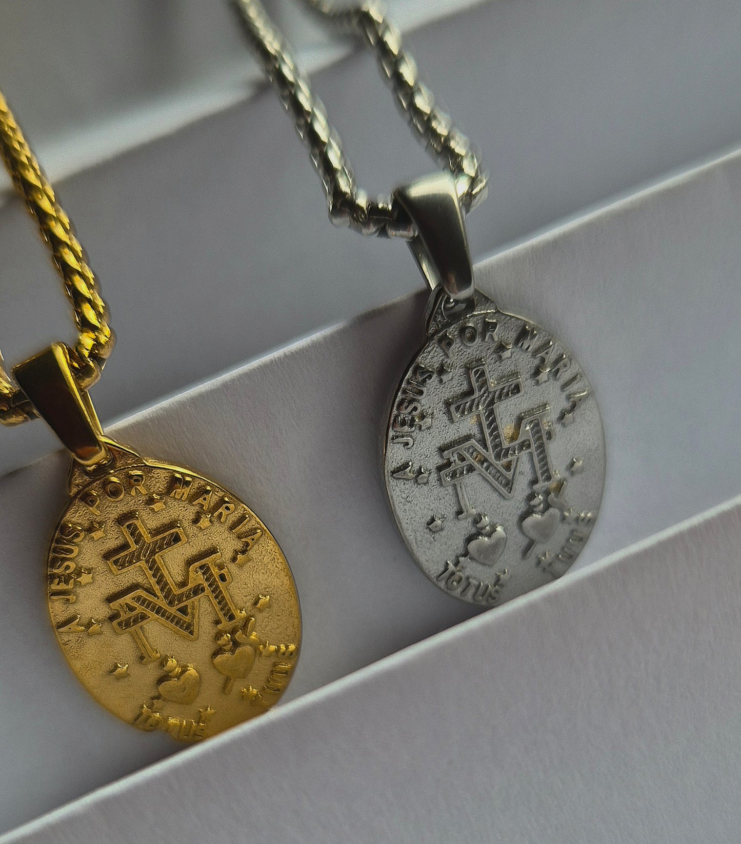 Miraculous Medal Pendant Necklace