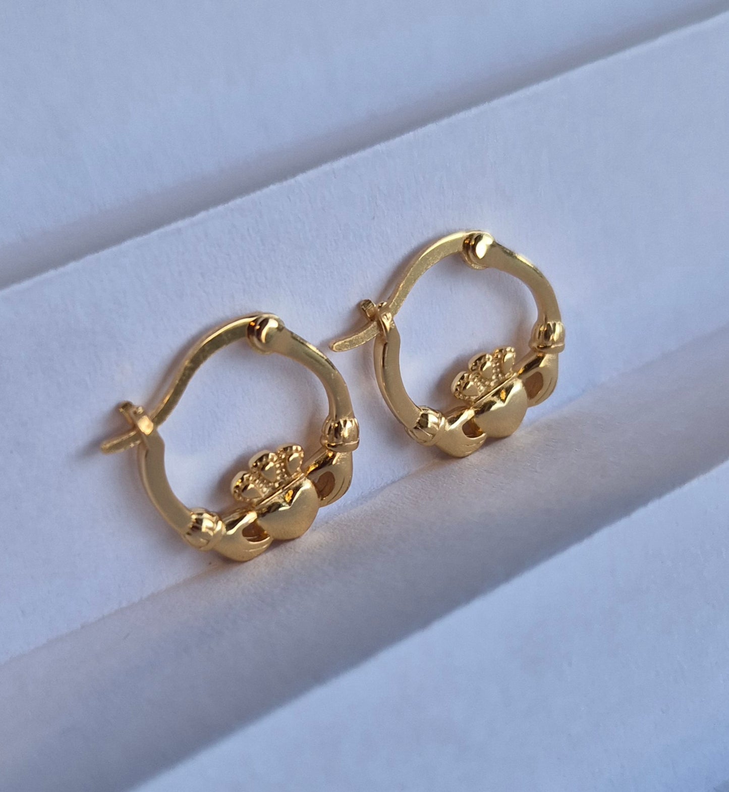 Claddagh Mini Hoops