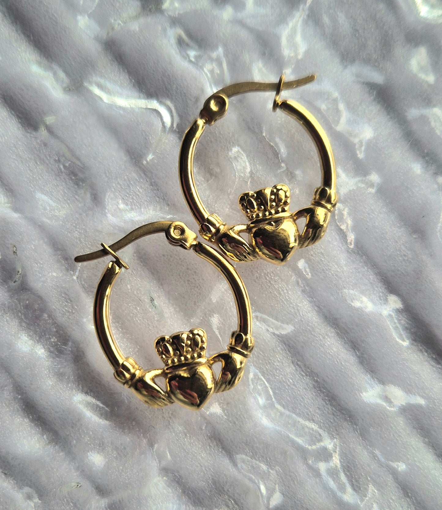 Claddagh Hoops Small & Medium