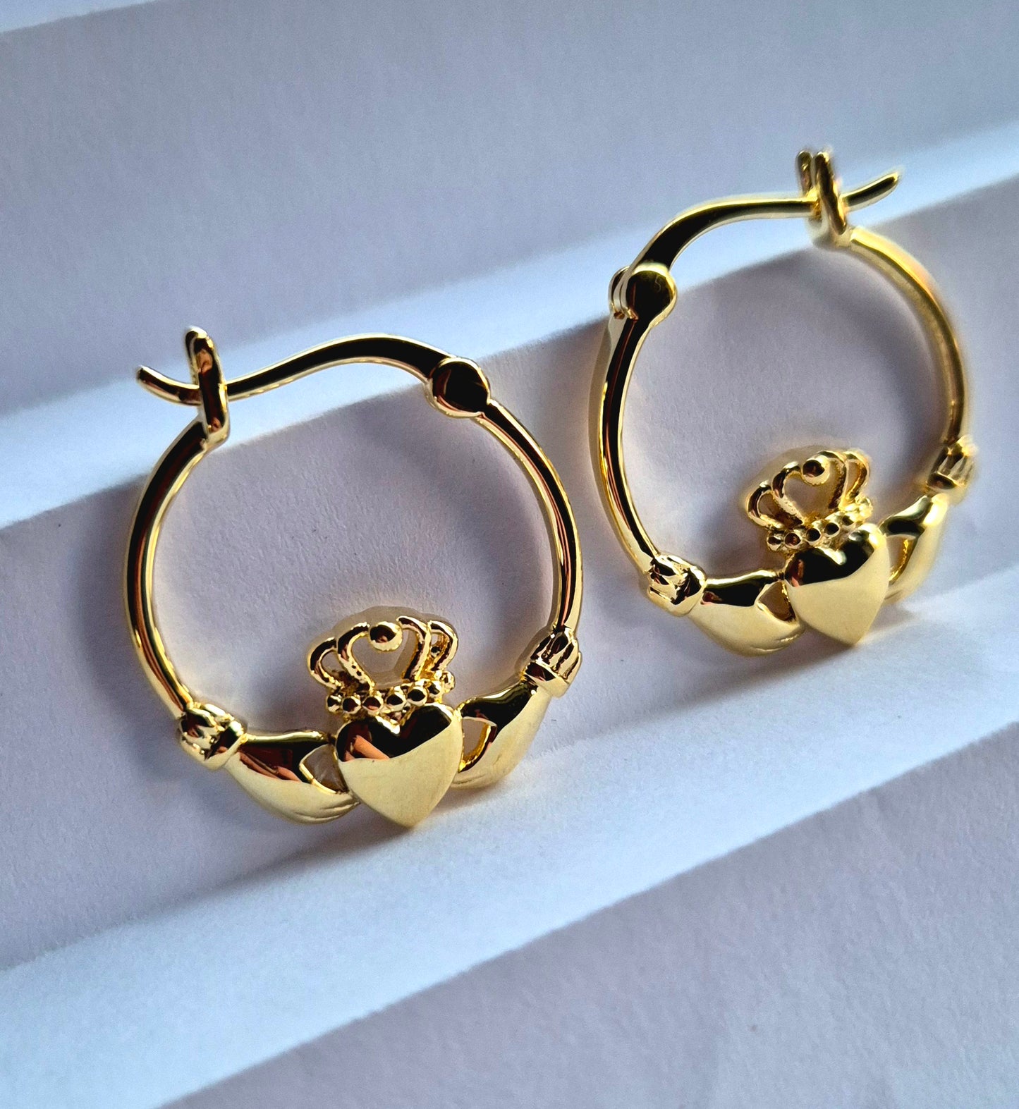 Claddagh Hoops Stainless steel 925 coating