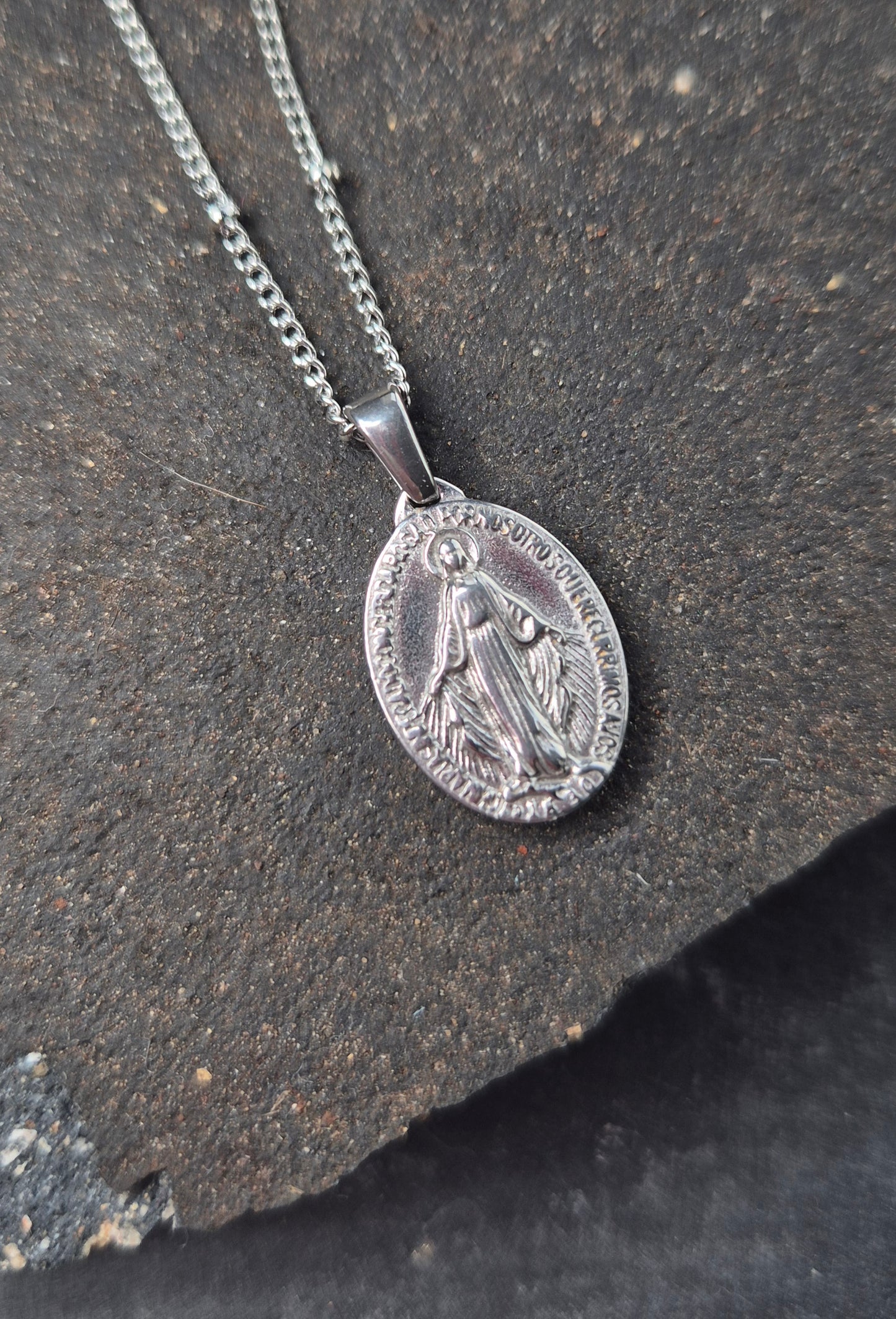 Miraculous Medal Pendant Necklace